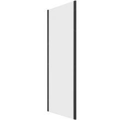 Боковая панель/душевая перегородка RGW Z-050-2B, 100х195 см, матовое стекло, профиль черный, правая/левая, плоская (панель), из закаленного (матовое) стекла, (ограждение без поддона) стеклянная, правостороннее/левостороннее, универсальное
