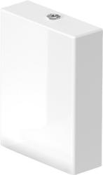 Бачок для унитаза DURAVIT Viu WonderGliss 37,5х13х48,5 см, санфарфор, цвет: белый, прямоугольный, установка на чашу унитаза, для унитаза-компакт, двухрежимный смыв/слив, объем 6/3 л, нижняя подводка слева, антигрязевое покрытие