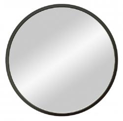 Зеркало Континент "Мун", 70х70 см, без подсветки, круглое, МДФ рама, цвет рамы: черный, для ванны, навесное/подвесное/настенное