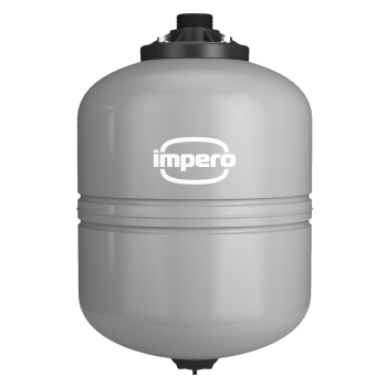 Бак расширительный 10 л (серый) IMPERO WRV10-P без ножек, на стену, горизонтальный, мембранный, накопительный, настенный, для воды, антифриза, системы водяного отопления закрытого типа