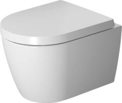 Унитаз Duravit ME by Starck HygieneGlaze 37х48 см, подвесной, цвет белый, санфарфор, овальный, горизонтальный (прямой) выпуск, под скрытый бачок/инсталляцию, безободковый, антибактериальное покрытие, без сиденья, для туалета/ванной комнаты