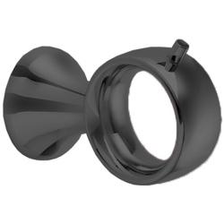 Крючок Webert Opera настенный, латунный, форма круглая, для полотенец в ванную/туалет/душевую кабину, цвет черный