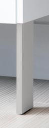Ножки Duravit Brioso (пара) 15,2х4,4х1 см, лакированные, опора для мебели, цвет: белый матовый, 2 штуки, для тумбы/пенала/комплекта, алюминий, в ванную комнату
