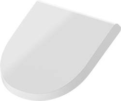 Крышка для писсуара DURAVIT Me by Strack 33,4х30,4 см, дюропласт, цвет: белый шелковисто-матовый, петли нержавеющая сталь, с автоматическим опусканием, овальная