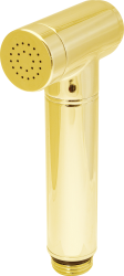 Гигиеническая лейка Deante, ручная, округлая, 1 режим, цвет: золото, латунь, однорежимная, для биде, к смесителю