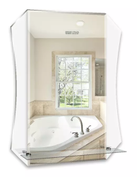 Зеркало Loranto Тоскана, 58х75 см, без подсветки, нестандартное, с полкой, для ванны, навесное/подвесное/настенное