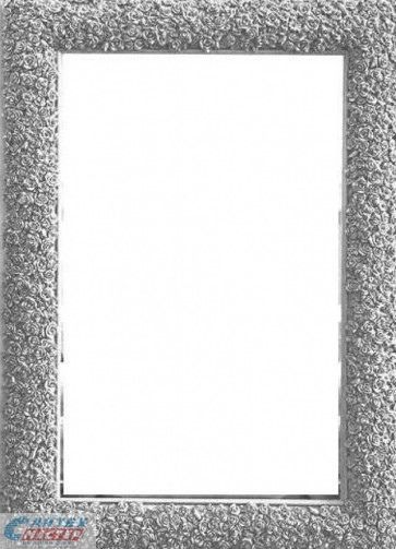Зеркало Boheme Rose 549 85х110 настенное белое