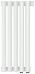 Радиатор отопления Сунержа Эстет-11 EU50 500х225 5 секций, цвет белый, нижнее подключение, нержавеющая сталь, трубчатый