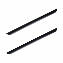 Ручка для тумбы Cezares Skyline 44, алюминий, цвет: черный, для мебели, ручка, 44 см, прямоугольная, в ванную комнату, мебельная
