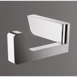 Крючок одинарный Art&Max Platino, настенный, форма прямоугольная, латунь, для полотенец в ванную/туалет/душевую кабину, цвет хром