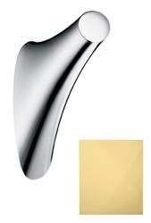 Крючок Axor Massaud одинарный, размер 8,2х11,5 см, настенный, латунь, форма округлая, для полотенец в ванную/туалет/душевую кабину, цвет полированное золото, к стене