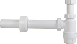 Сифон для раковины Styron, бутылочный, с подводкой Ø40 мм, без водослива, горизонтальный выпуск, гидрозатвор, для раковины/умывальника