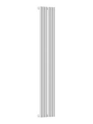Радиатор отопления Empatiko Takt, однорядный, стальной, трубчатый, 6 секций, межосевое расстояние 1000 мм, высота 1036 мм, длина 232 мм, цвет шелковистый белый, боковое подключение