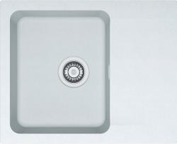 Мойка кухонная Franke ORION OID 611-62, 62х50 см, врезная, тектонит (Tectonite®), прямоугольная, цвет белый, без отверстия под смеситель, с крылом, оборачиваемая