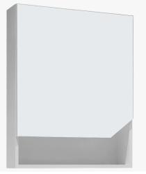 Зеркальный шкаф GROSSMAN ИНЛАЙН 60, 60х85х17,5 см, навесной, цвет белый, зеркало, с 1 распашной дверцей/одностворчатый, полки, механизм плавного закрывания, прямоугольный, левый