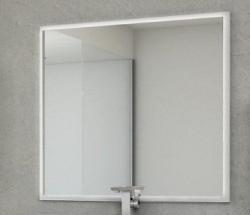 Зеркало Cezares Tiffany 98, 98х90 см, с LED/ЛЕД-подсветкой, цвет: белый матовый, прямоугольное, с системой антизапотевания, для ванны