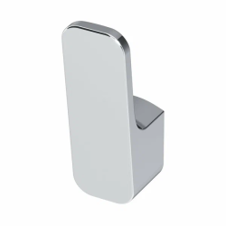 Крючок одинарный AM.PM Func, настенный, форма прямоугольная, металлический, для полотенец в ванную/туалет/душевую кабину, цвет хром