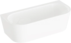 Ванна акриловая Vitra Geo, 180х80 см, акриловая, цвет- белый, (без гидромассажа, рамы, фронтальной панели), округлая/пристенная, левосторонняя/правосторонняя, левая/правая, универсальная