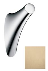 Крючок Axor Massaud одинарный, размер 8,2х11,5 см, настенный, латунь, форма округлая, для полотенец в ванную/туалет/душевую кабину, цвет шлифованная бронза, к стене