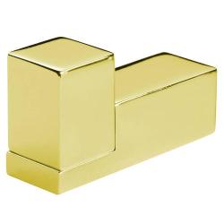 Крючок Webert Pegaso настенный, латунный, форма прямоугольная, для полотенец/халатов в ванную/туалет/душевую кабину, цвет золото