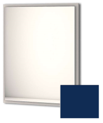 Зеркало Cezares Tiffany 73, 73х90 см, с LED/ЛЕД-подсветкой, цвет: синий, прямоугольное, с системой антизапотевания, для ванны