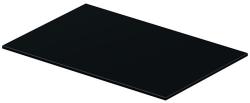 Полка Duravit DuraSquare для металлической консоли под раковину, размер 57х38 см, цвет: черный, стеклянная, прямоугольная, вставка, для раковины, в ванную комнату