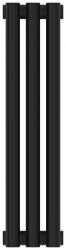 Радиатор отопления Сунержа Эстет-11 EU50 500х135 3 секции, цвет матовый чёрный, нижнее подключение, нержавеющая сталь, трубчатый