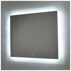 Зеркало Silver Мirrors Норма, 80х60 см, с LED/ЛЕД-подсветкой, прямоугольное, выключатель сенсорный, для ванны