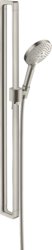 Душевая штанга Axor Citterio E, настенный монтаж, высота: 100,9 см, комплект: душевая штанга/душевой шланг/ползунок, металлическая, цвет: под сталь, для душа/ванной