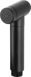 Гигиеническая лейка Deante, ручная, округлая, 1 режим, цвет: черный, латунь, однорежимная, для биде, к смесителю