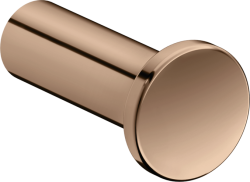 Крючок Axor Universal Circular Access одинарный, размер 5х2,5 см, настенный, металл, форма округлая, для полотенец в ванную/туалет/душевую кабину, цвет полированное красное золото, к стене