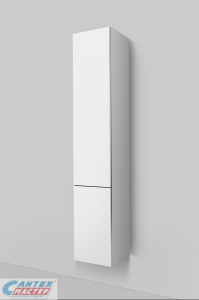 Пенал AM.PM Gem 30, 163х30х32 см, подвесной, (левый), с дверцей, с полками, цвет белый, в ванную комнату