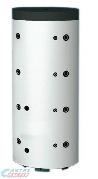 Буферная емкость 500 л Hajdu PT 500 CF (бак) напольный, вертикальный, накопительный тип, 1870x650х650 мм, (цвет серый, круглый) с боковой подводкой