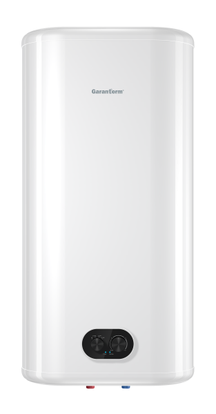 Водонагреватель 80 л Garanterm Flat 80 V электрический, настенный, вертикальный, накопительный тип, 2.0 квт, 971х511х293 мм, 230в (цвет белый, прямоугольный, плоский) с нижней подводкой