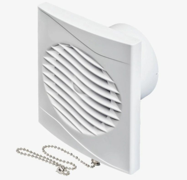 Вентилятор вытяжной Event П120CВ 240 м3, с выключат, для ванны и туалета, осевой, настенный/потолочный, белый, 18 Вт, 120 мм, бытовой (Эвент)