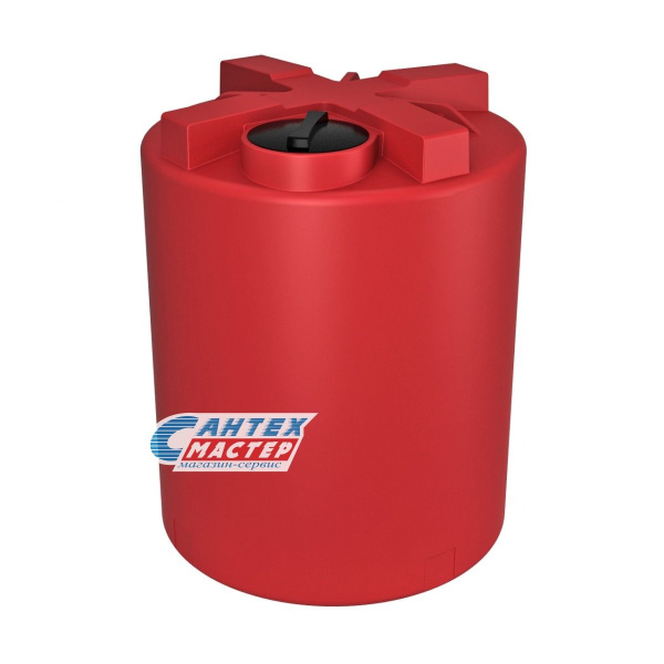 Емкость пластиковая (бак) Экопром КАС 5000 ТН литров 107,5003,101,0 для воды,с  крышкой с дыхательным клапаном (цвет-красный)