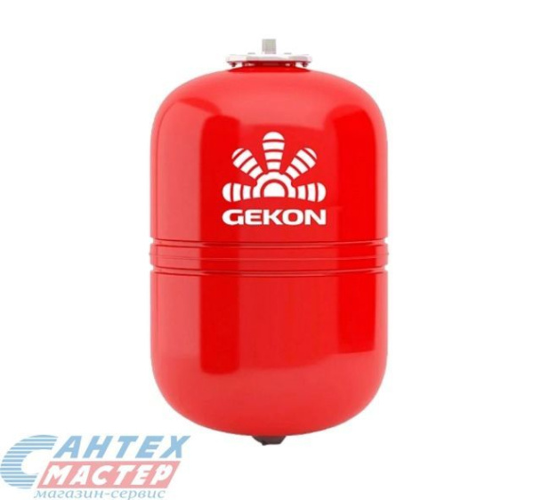 Бак расширительный 18 л (красный) GEKON WRV без ножек, на стену, вертикальный, мембранный, накопительный, настенный, для воды, антифриза, системы водяного отопления закрытого типа