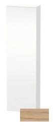 Пенал Duravit DuraStyle, 40x24x180 см, подвесной, (левый), с дверцей, с полкой, со стеклянными полками, цвет: натуральный дуб/белый матовый, в ванную комнату