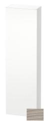 Пенал Duravit DuraStyle, 40x24x180 см, подвесной, (левый), с дверцей, с полкой, со стеклянными полками, цвет: сосна серебристая/белый матовый, в ванную комнату