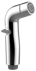 Лейка душевая гигиеническая IDDIS Optima Home, цвет: хром, округлая, с 2  режимами (Rain и Aerospray), количество форсунок лейки 22, покрытие никель-хромовое, ручная