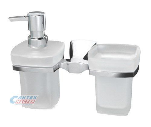 Держатель для стакана и дозатора Wasserkraft Wern K-2589 подвесной хром