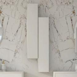 Пенал Cezares Tavolone, 20х14х100 см, подвесной, (правый/левый/универсальный), 1 распашная дверь/реверсивная, цвет белый матовый, в ванную комнату