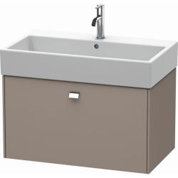 Тумба/шкафчик для консоли/столешницы Duravit Brioso под раковину 82х48х44,2 см, подвесная, ДСП, цвет: базальт/хром, 1 выдвижной ящик, прямоугольная