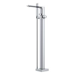 Смеситель для ванны/душа Azario PIANO, однорычажный, отдельностоящий, неповоротный, латунь, длина излива 239 мм, керамический, цвет хром