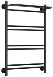 Полотенцесушитель Сунержа Стилье Версия-Н1 800х500, 5 (Полка+1+2+2) перекладин, водяной, нижнее подключение, цвет чёрный