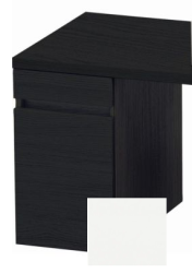 Тумба/шкафчик для консоли/столешницы Duravit DuraStyle под раковину 30х54,8х51,2 см, подвесная, ДСП, цвет: дуб черный/белый матовый, 1 выдвижной ящик, прямоугольная