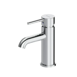 Смеситель для раковины/умывальника Damixa Scandinavian Pure, однорычажный, неповоротный, керамический, длина излива 115 мм, латунь, цвет хром