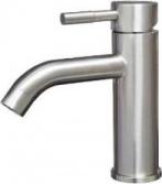 Смеситель для раковины/умывальника Accoona, однорычажный, неповоротный, керамический, длина излива 132 мм, нержавеющая сталь, цвет нержавеющая сталь