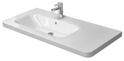 Раковина DURAVIT DuraStyle WonderGliss 100х48х17 см, подвесная, прямоугольная, санфарфор, с крылом, чаша слева, цвет белый, 1 отверстие под смеситель, антигрязевое покрытие, слив/перелив, левая