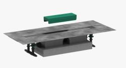 Трап Hansgrohe uBox universal 60, для душа, для установки вровень с полом, 60х11,3 см, с гидрозатвором, горизонтальный выпуск, нержавеющая сталь/пластик, прямоугольный, для внешних частей RainDrain Rock и RainDrain Match